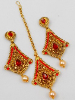 Earring Maang Tikka Set